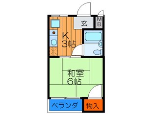 コーポリバージュの物件間取画像